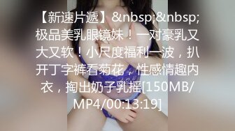 【新速片遞】&nbsp;&nbsp;极品美乳眼镜妹！一对豪乳又大又软！小尺度福利一波，扒开丁字裤看菊花，性感情趣内衣，掏出奶子乳摇[150MB/MP4/00:13:19]