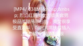 [MP4/ 638M]&nbsp;&nbsp; 烈焰红唇美女大战头套男极品美腿吊带白丝，美女很享受直浪叫，吸吮大屌扶着插入，主动骑乘爆插骚的很