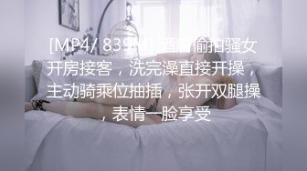 [MP4/ 839M] 酒店偷拍骚女开房接客，洗完澡直接开操，主动骑乘位抽插，张开双腿操，表情一脸享受