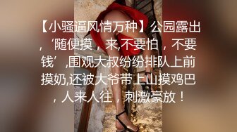 【小骚逼风情万种】公园露出,‘随便摸，来,不要怕，不要钱’,围观大叔纷纷排队上前摸奶,还被大爷带上山摸鸡巴，人来人往，刺激豪放！